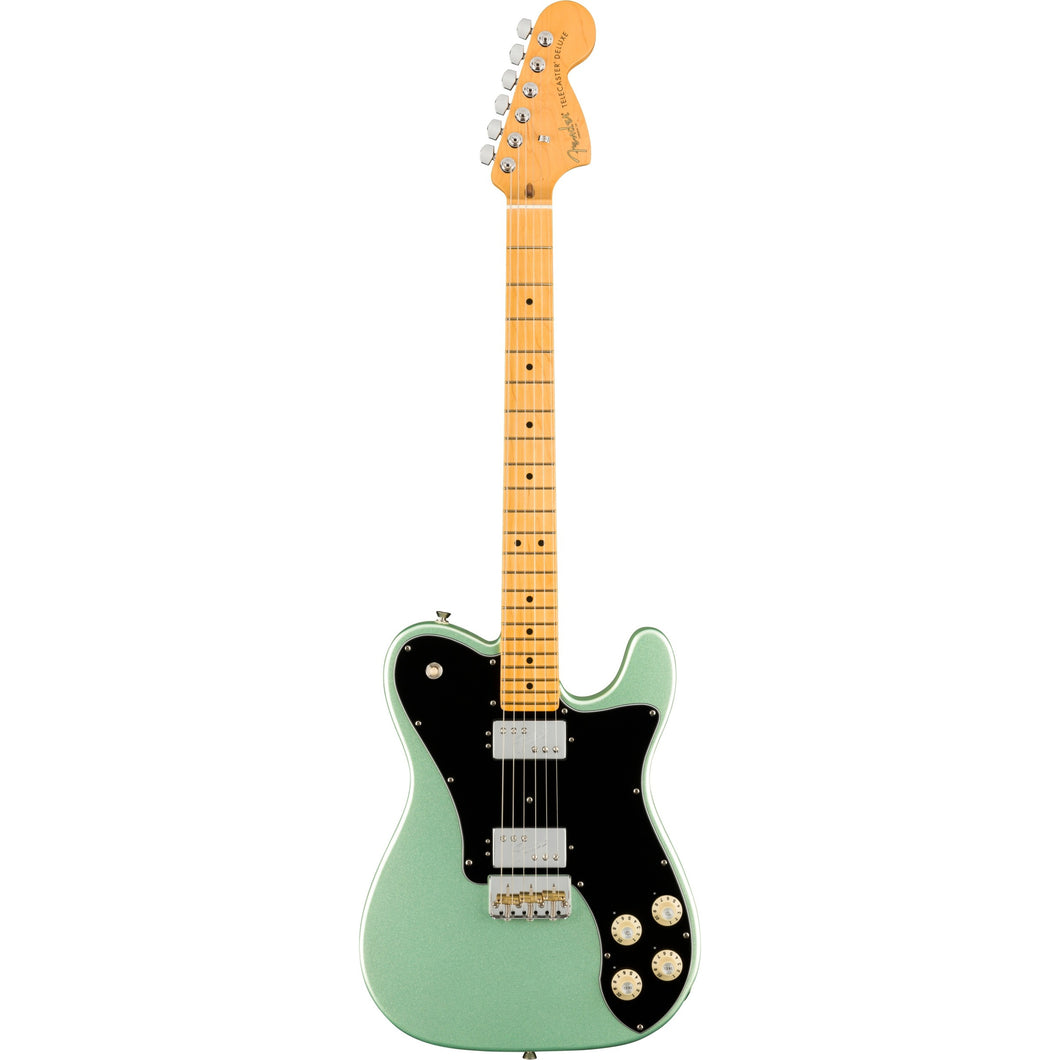 Fender 011-3962-718 American Pro II Tele Deluxe, Maple Fingerboard, Mystic Surf Green-Easy Music Center