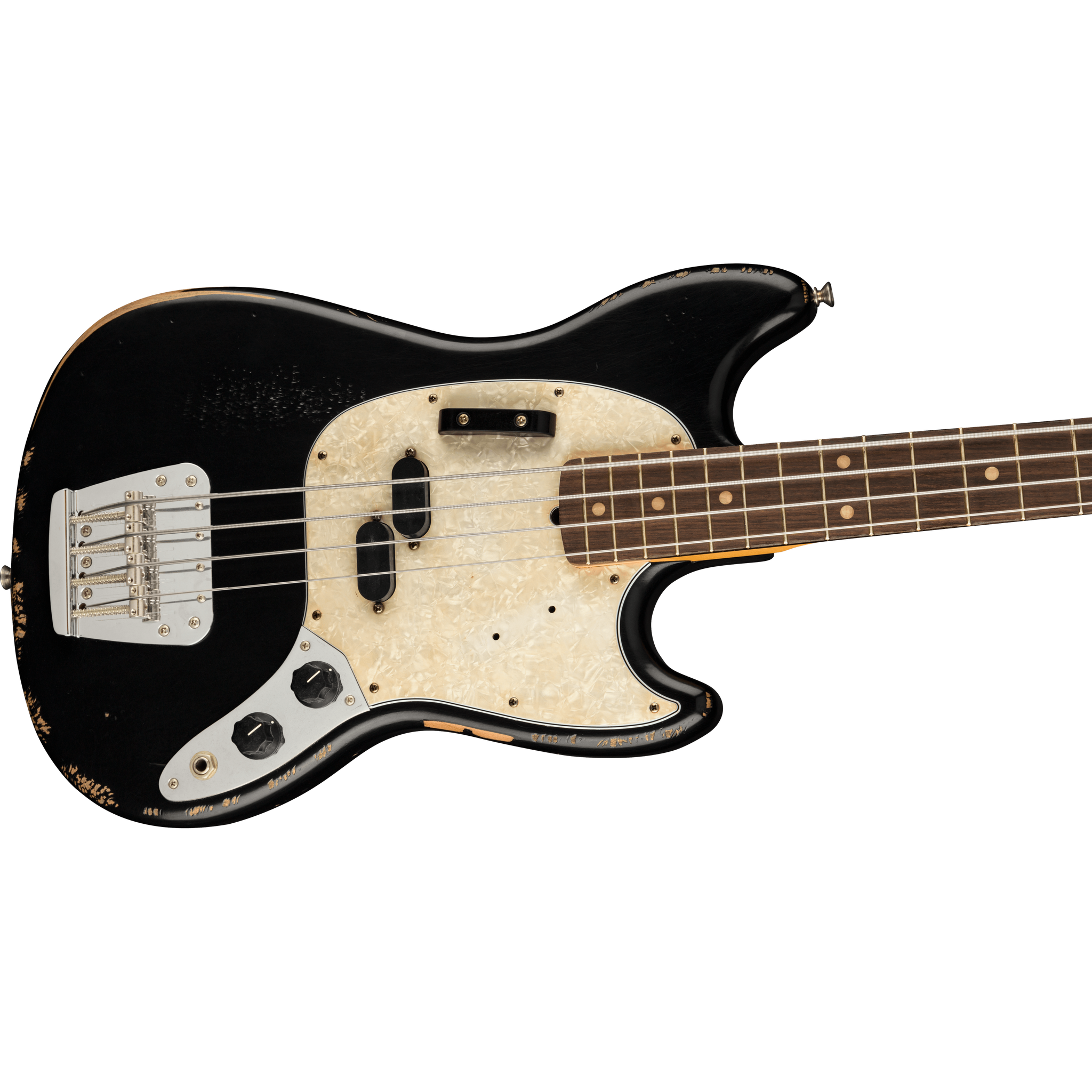 Fender 014-4060-306 JMJ Siganture Road Worn Mustang Bass, Black