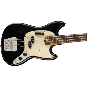 Fender 014-4060-306 JMJ Siganture Road Worn Mustang Bass, Black-Easy Music Center
