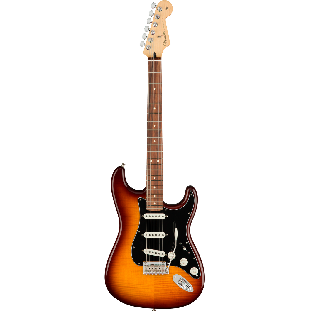 Fender 014-4553-552 Player Strat Plus Top, SSS, Tobacco Sunburst-Easy Music Center