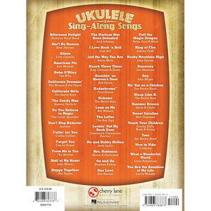 Hal Leonard HL02501710 Ukulele Sing-Along Songs-Easy Music Center
