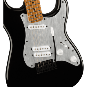 Squier 037-0230-506 Contemporary Strat Special w/ Trem, SS-S, Roasted MN, Black-Easy Music Center