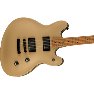Squier 037-0471-544 Contemporary Active Starcaster, Roasted Maple FB, Shoreline Gold-Easy Music Center