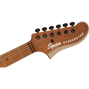Squier 037-0471-544 Contemporary Active Starcaster, Roasted Maple FB, Shoreline Gold-Easy Music Center