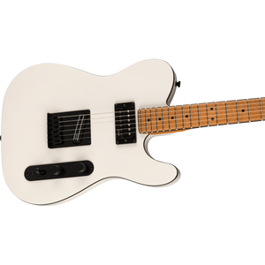Squier 037-1225-523 Contemporary Tele, RH, Roasted MN, Pearl White-Easy Music Center