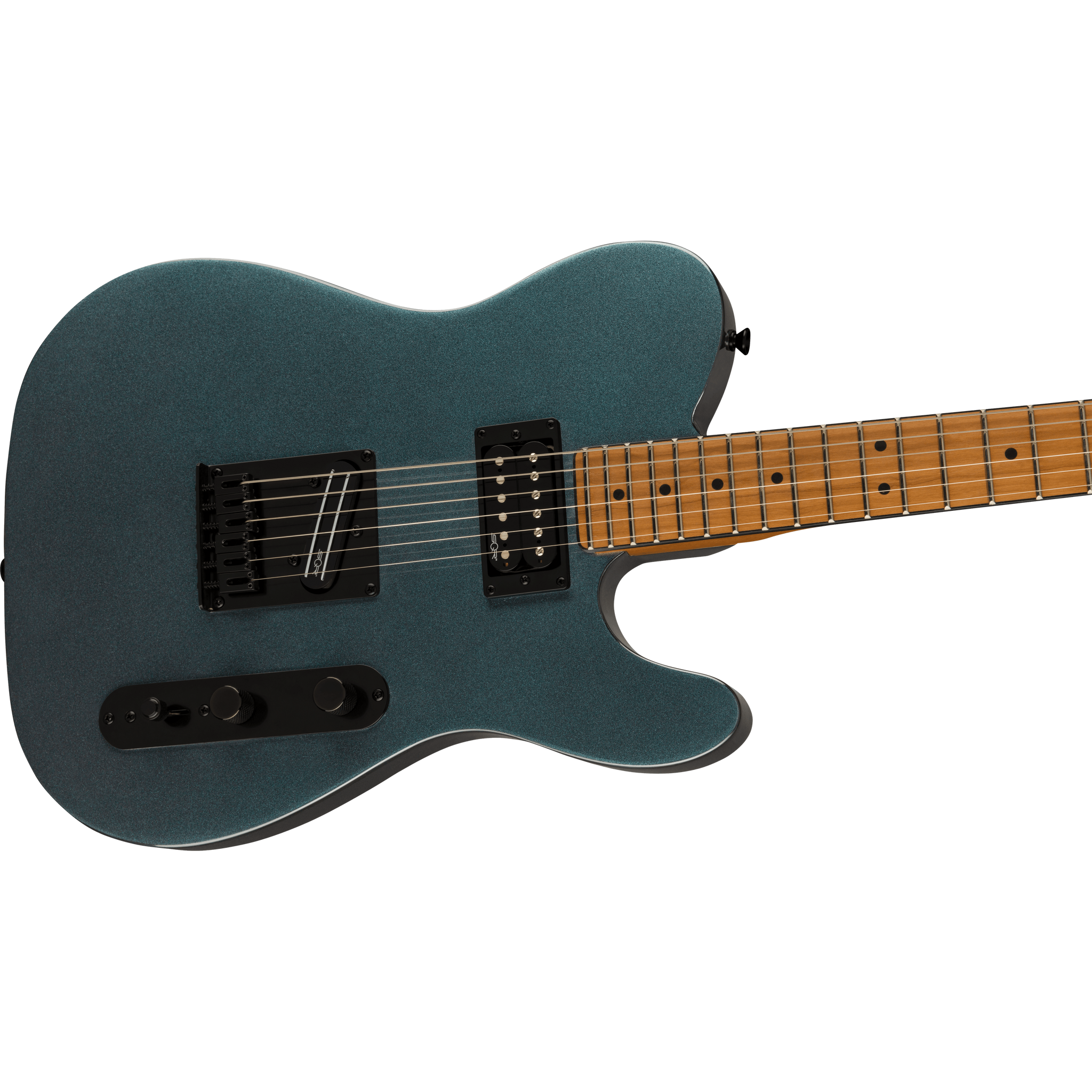 Squier 037-1225-568 Contemporary Tele, RH, Roasted MN, Gunmetal Metall