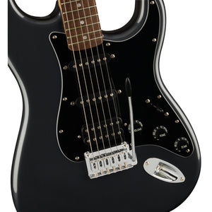 Squier 037-2821-069 Strat Pack, 15G amp, HSS, Charcoal Frost Metallic-Easy Music Center