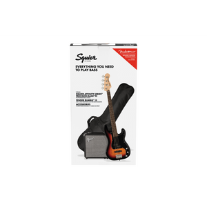 Squier 037-2980-000 PJ Bass Pack w/ Rumble 15, 3-Color Sunburst-Easy Music Center