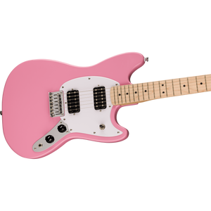 Squier 037-3702-555 Sonic Mustang, HH, Maple FB, WPG, Flash Pink-Easy Music Center