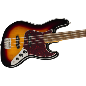 Squier 037-4531-500 Classic Vibe '60s Jazz Bass Fretless, Laurel fbd, 3-Color-Easy Music Center