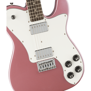 Squier 037-8250-566 Affinity Tele Deluxe, HH, RW, WPG, Burgundy Mist-Easy Music Center