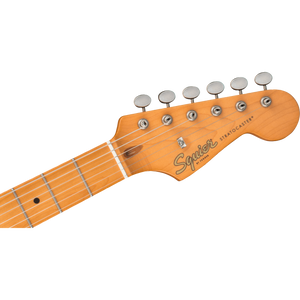 Squier 037-9510-572 40th Ann Strat, Vintage Edition, Maple FB, Satin Sonic Blue-Easy Music Center