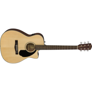 Fender 097-0153-021 CC-60SCE Acoustic/Electric Gutiar, Concert, Solid Spruce Top, Natural-Easy Music Center