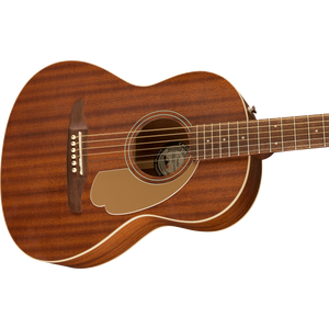 Fender 097-0770-122 Sonoran Mini Acoustic Guitar, All Mahogany-Easy Music Center