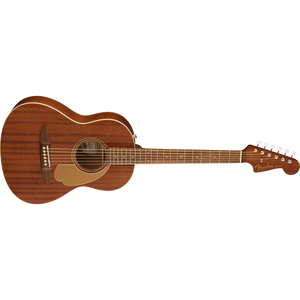 Fender 097-0770-122 Sonoran Mini Acoustic Guitar, All Mahogany-Easy Music Center