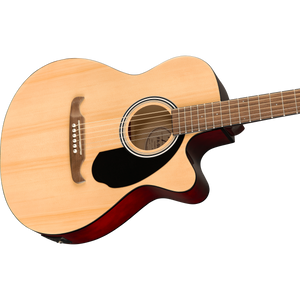 Fender 097-1253-521 FA-135CE Acoustic/Electric Guitar, Concert, Natural-Easy Music Center