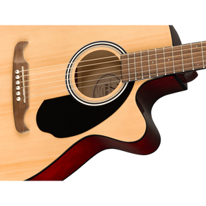Fender 097-1253-521 FA-135CE Acoustic/Electric Guitar, Concert, Natural-Easy Music Center