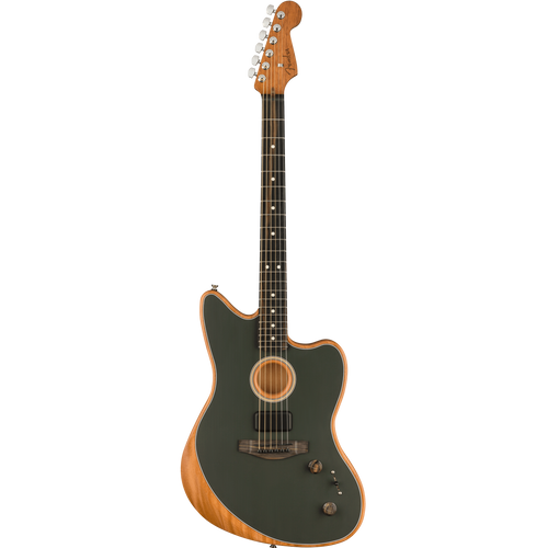 Fender 097-2313-259 American Acoustasonic Jazzmaster, Tungsten, Ebony Fingerboard-Easy Music Center