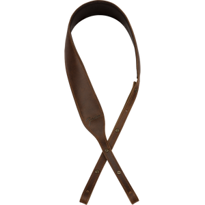 Fender 099-0614-021 Paramount Leather Banjo Strap, Brown-Easy Music Center