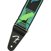 Load image into Gallery viewer, Fender 099-0681-303 Neon Monogram Strap, Green/Blue-Easy Music Center
