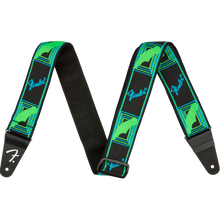 Load image into Gallery viewer, Fender 099-0681-303 Neon Monogram Strap, Green/Blue-Easy Music Center
