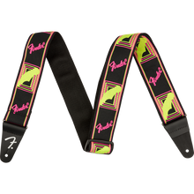 Load image into Gallery viewer, Fender 099-0681-304 Neon Monogram Strap, Yellow/Pink-Easy Music Center
