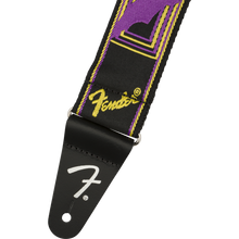 Load image into Gallery viewer, Fender 099-0681-306 Neon Monogram Strap, Purple/Yellow-Easy Music Center
