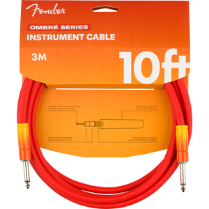 Fender 099-0810-200 10' Ombre Guitar Cable, Tequila Sunrise-Easy Music Center
