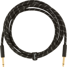 Load image into Gallery viewer, Fender 099-0820-092 Deluxe 10&#39; Instrument Cable - Black Tweed-Easy Music Center

