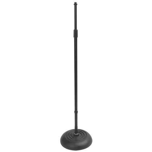 On-Stage MS7201QTR Round Base Mic Stand - Black-Easy Music Center