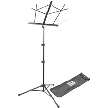 Load image into Gallery viewer, On-Stage SM7222BB Tubular Tripod Base Sheet Music Stand wi-Easy Music Center
