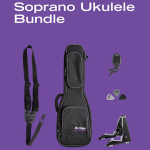 On Stage Stands UPK1000 Soprano Ukulele Accessories Bundle-Easy Music Center