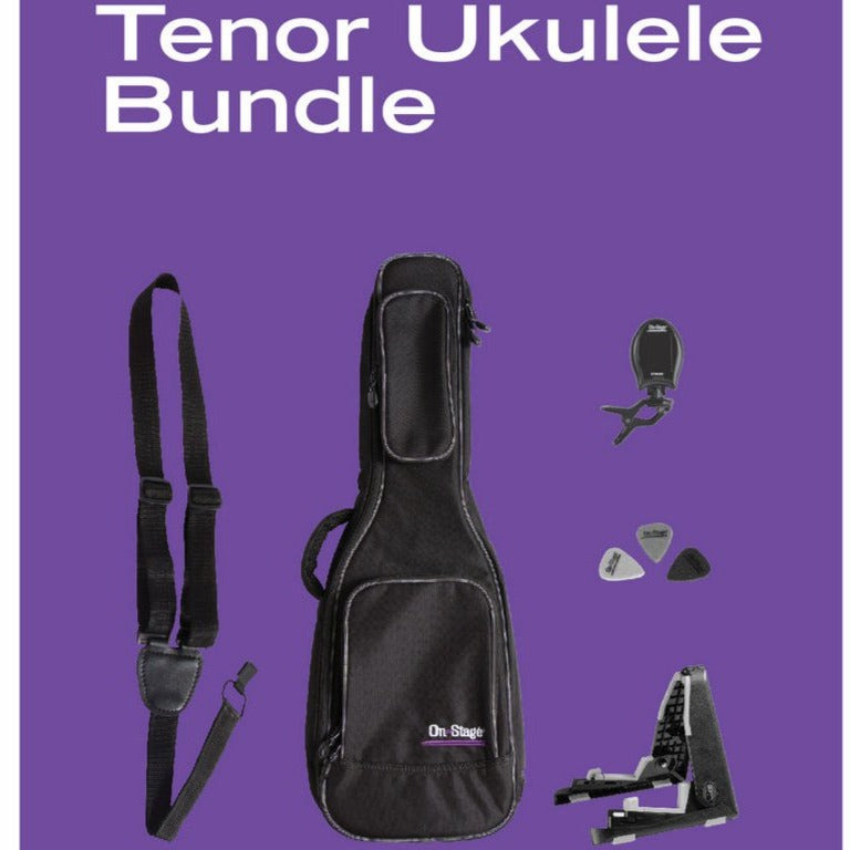 On Stage Stands UPK3000 Tenor Ukulele Accessories Bundle-Easy Music Center