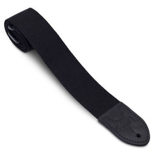 Load image into Gallery viewer, Martin 18A0104 2&quot; Woven Cotton Gutiar Strap, Black, Black Leather Ends-Easy Music Center
