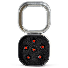 Load image into Gallery viewer, Martin 18APP0012 Luxe Bridge Pin Set, Liquid Metal, Black w/ Red,Tin-Easy Music Center
