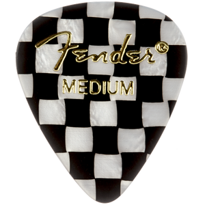 Fender 198-0351-302 351 Graphic Pick Pack, Checker, Medium, 12 Count-Easy Music Center