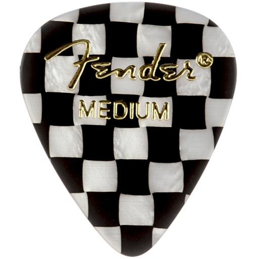 Fender 198-0351-302 351 Graphic Pick Pack, Checker, Medium, 12 Count-Easy Music Center