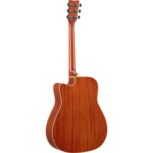 Yamaha FGC-TA-VT Folk Guitar, Trans-Acoustic w/Cutaway and Electronics, Vintage Natural-Easy Music Center