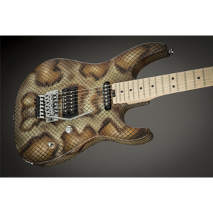 Charvel 296-9197-591 Warren Demartini Sig Pro-Mod Snake Electric Guitar, HS Duncan Custom - Snakeskin-Easy Music Center