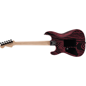Charvel 297-5001-521 Pro-Mod San Dimas Style 1 Electric Guitar, HH, Floyd Rose, Ebony Fretboard - Neon Pink Ash-Easy Music Center