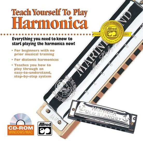Alfred A-19387 Alfred's Teach Yourself to Play Harmonica-Easy Music Center