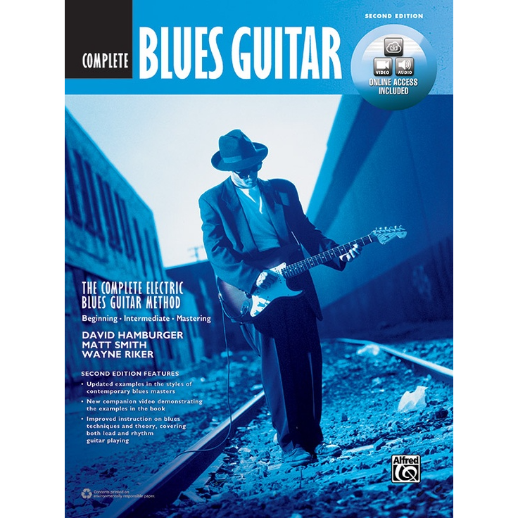 Alfred A-45041 Complete Blues Guitar Method 2nd Edition Book & DVD-Easy Music Center