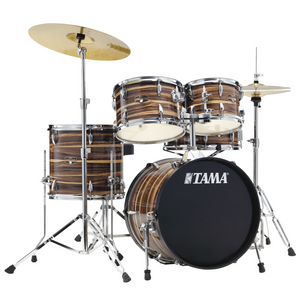 Tama IE50CCTW Imperialstar 5pc Complete Kit, 10, 12, 14, 20, 14s, Coffee Teak Wrap-Easy Music Center