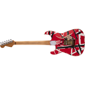 EVH 510-7900-503 Frankie Electric Guitar, Maple Fingerboard, Red w/ Black Stripes Relic-Easy Music Center