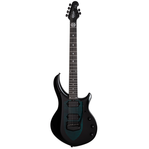 Music Man 611-GDS-50-00 Majesty Electric Guitar, Ebony FB, No Pickguard, Emerald Sky-Easy Music Center