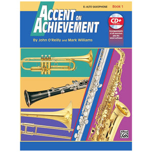 Alfred A-17087 Accent on Achievement Book 1 - Alto Sax-Easy Music Center