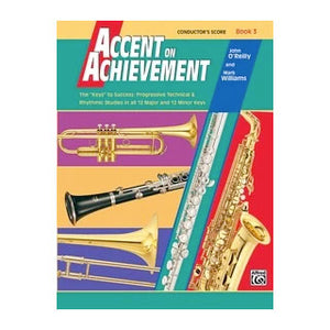 Alfred A-18072 Accent on Achievement Book 3 - Conductor's Score-Easy Music Center