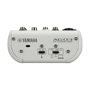 Yamaha AG03MK2W 3-Channel Mixer/USB Audio Interface for iOS/MAC/PC