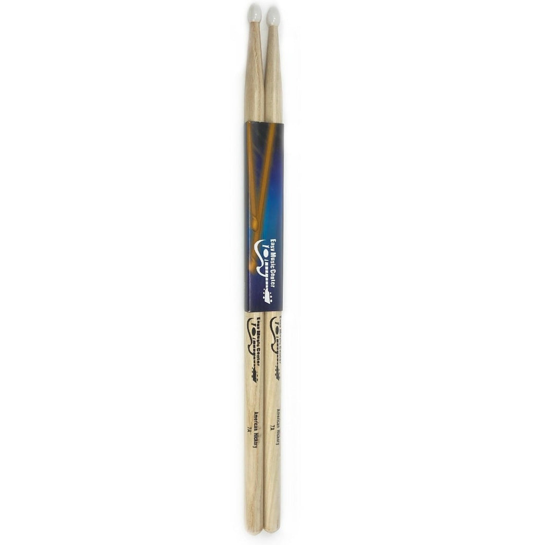 On-Stage AHN7A 7A Am. Hickory Nylon Tip (1 pair)-Easy Music Center
