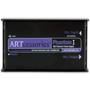 ART PHANTOM1 Single channel 48V Phantom Power Supply-Easy Music Center